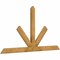 Ekena Millwork Saratoga Rough Sawn Timber Gable Bracket, Western Red Cedar, 72"W x 39"H x 2"D x 4"F, 13/12 Pitch GBW072X39X0204SAR00RWR - alternate 2
